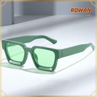 ROWANS แว่นตากันแดด ทรงสี่เหลี่ยม ขนาดเล็ก สไตล์เรโทร สําหรับผู้ชาย และผู้หญิง