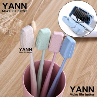 Yann1 ฝาครอบแปรงสีฟัน กันฝุ่น แบบพกพา สุ่มสี สําหรับตั้งแคมป์ เดินทาง 4 8 ชิ้น