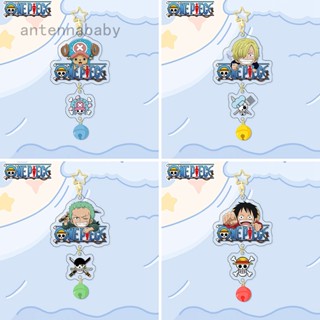 Ab อะนิเมะ One Piece Surrounding Star Bell พวงกุญแจอะคริลิค Gold Star Buckle Series จี้