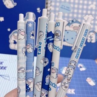 1 ชิ้น 0.5 มม. น่ารัก ลายเซ็น ปากกา การ์ตูน พลาสติก สีดํา กระสุน เป็นกลาง ปากกาเด็ก ฉลาม กด เป็นกลาง ปากกา เครื่องเขียน นักเรียน สํานักงาน อุปกรณ์การเรียน