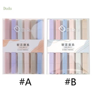 Dudu ปากกาไฮไลท์สองหัว 6 สี