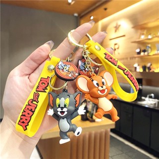 พวงกุญแจ จี้ตุ๊กตาการ์ตูนแมว และหนู Tom Jerry ขนาดเล็ก เหมาะกับของขวัญ