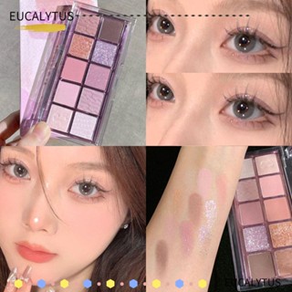 Eutus พาเลทอายแชโดว์ ชิมเมอร์ กลิตเตอร์ ไฮไลท์ 10 สี สําหรับผู้หญิง