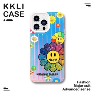 Sunflower Laser Luggage เคสไอโฟน 14 pro max เคส iPhone11 12 pro max เคสโทรศัพท์ 13 pro max Phone Cover