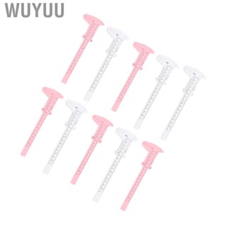 Wuyuu 10PCS 150mm Eyebrow Stencil Microblading Ruler Clear Scale Guide Measuring Tool for Shape Assist a