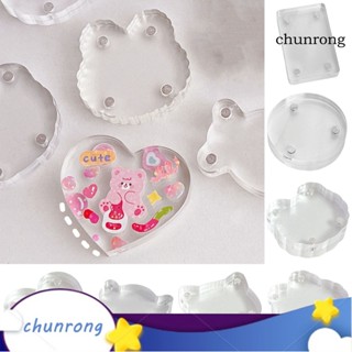 Chunrong กรอบรูปอะคริลิคใส ทรงสี่เหลี่ยมผืนผ้า รูปกระต่ายน่ารัก DIY สําหรับนักเรียน