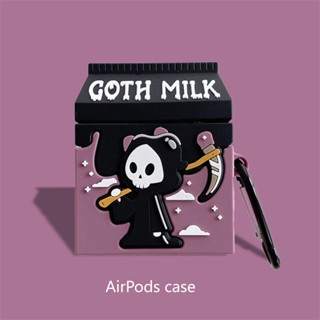 เคสหูฟังซิลิโคน ลายการ์ตูนนม Goth สําหรับ Apple Airpods Pro 3 3rd Generation Air Pod 2 1