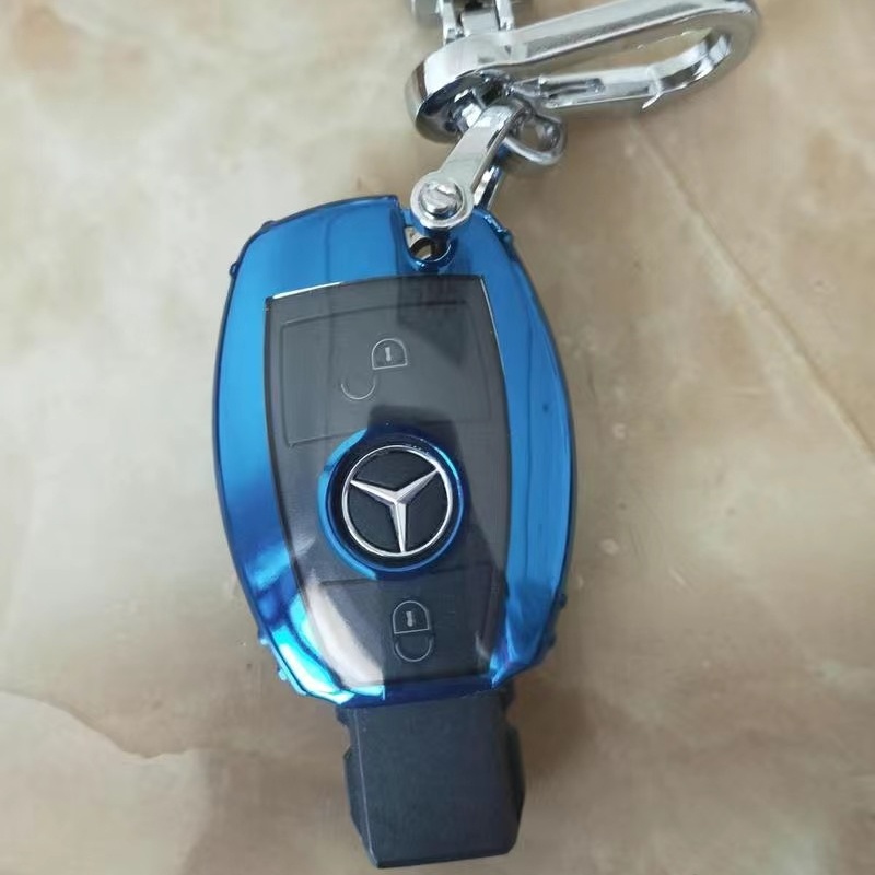 [สต๊อกพร้อม] จี้พวงกุญแจโลหะ Benz Alloy,ที่ใส่กุญแจ ,TPU+PC Benz Key Cover,แหวนพวงกุญแจ,เคส Keyfob สําหรับ Mercedes Benz W203 W210 W211 W124 W202 W204 AMG - รูปที่ 6