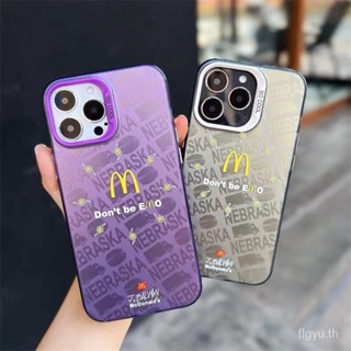 เคสโทรศัพท์มือถือแบบแข็ง สองชั้น กันกระแทก ลายเบอร์เกอร์ สีม่วง สําหรับ iPhone 11 12 pro 13 pro 14pro 14 plus 12promax 13 pro max 14 pro max