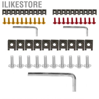 Ilikestore Motorcycle Windscreen Fastener  Fairing Bolt Kit M6 Anodized Aluminum Replacement for Kawasaki