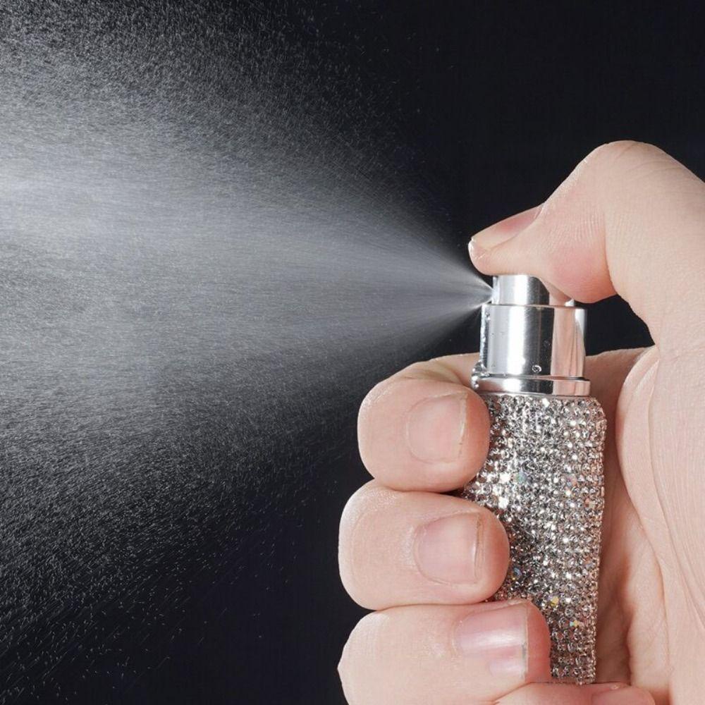 Daishen1 ขวดน ้ ําหอมประดับเพชร , 10ml ขวดสเปรย ์ รีฟิลขนาดเล ็ ก , อะโทมิเซอร ์ หรูหรากดปั ๊ มเงาผู ้ หญิง