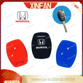 Xinfan 【พร้อมส่ง】ปลอกกุญแจซิลิโคน สําหรับ Honda 2 ปุ่ม CR-V Fit Pilot Accord Civic