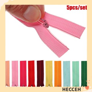 Hecceh ซิป ขนาดเล็ก 7~10 ซม. 19 สี แฮนด์เมด สําหรับตกแต่งสมุดภาพ 5 ชิ้น ต่อชุด