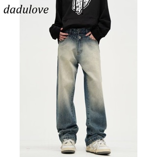 DaDulove💕 New American Ins High Street Retro Washed Jeans Niche High Waist Wide Leg Pants Large Size Trousers