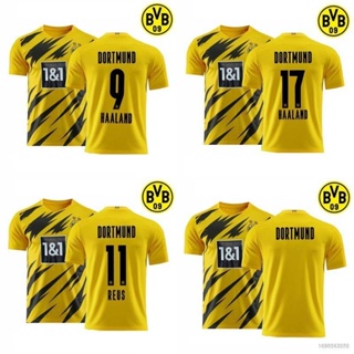 เสื้อกีฬาแขนสั้น ลายทีมชาติฟุตบอล Sancho Haaland Reus NP2 2020-2021 พลัสไซซ์ PN2