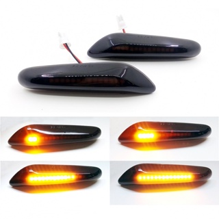 เลนส์ไฟเลี้ยว LED สําหรับ BMW 2008-2013 E60-61 E90-91 E81-82 E88 2 ชิ้น