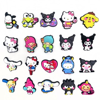 Sanrio หัวเข็มขัด ลายการ์ตูนสุนัข ดอกไม้ สามมิติ อุปกรณ์เสริม สําหรับตกแต่งรองเท้า diy