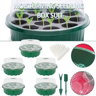 13 Holes Seed Starter Tray Seedling Tray Humidity Adjustable Plant Starter Kit