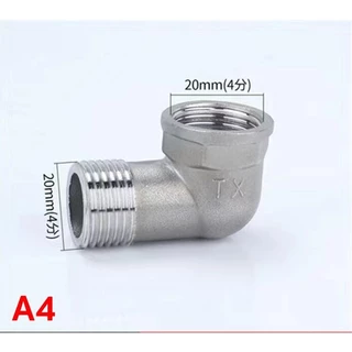 ข้อต่อสแตนเลส นิปเปิ้ลสแตนเลส ขนาด 4 หุน(1/2") คุณภาพดี ไม่เป็นสนิม!! Hplimbing YP-117
