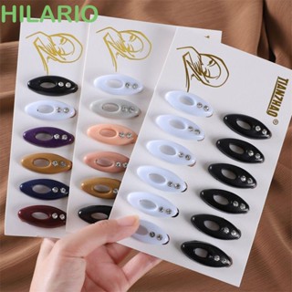 Hilario คลิปหัวเข็มขัดพลาสติก ประดับเพชรเทียม ป้องกันแสงสะท้อน สําหรับผ้าพันคอ 12 ชิ้น ต่อชุด