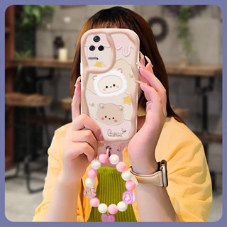 lovely Anti drop airbag Phone Case For Redmi K40S/Xiaomi Poco F4 5G originality Soft flower Pendants Love bracelet dustproof