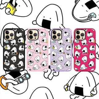 Casetify X Onigiri เคสโทรศัพท์มือถือแบบนิ่ม ใส กันกระแทก ลาย day to day RosePink สําหรับ iPhone 15 14 13 12 11 Pro MAX IX XS MAX XR 6 6s 7 8 Plus