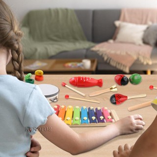 [Kesoto2] เครื่องดนตรีเคาะ Montessori สําหรับเด็กอายุ 3 ถึง 10 ปี 10 ชิ้น