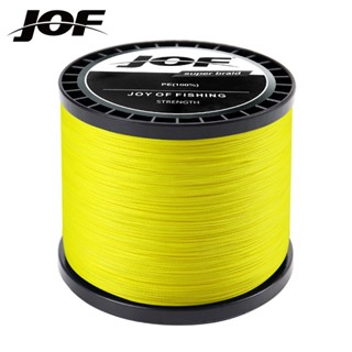 Jof 4 strands 8 strands Lure Line สายตกปลาถักปลาคาร์พ multifilament Fly Wire ญี่ปุ่น PE line น้ำเค็ม500M ใหม่