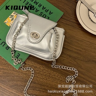 KIQUNE   กระเป๋าสะพาย ข้าง กระเป๋าผู้หญิงสะพายข้าง 2023 new  Comfortable สวย Korean Style สวยงาม L91TNBR 37Z230910