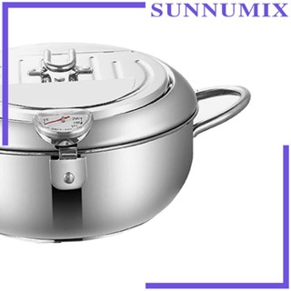 [Sunnimix] หม้อซุปเทมปุระ เครื่องครัว กระทะน้ํามัน สําหรับปลาแห้ง เฟรนช์ฟรายส์ ครัว