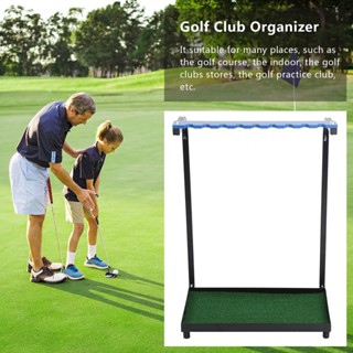 Sportswear Shop  9 Holes Golf Club Steel Storage Rack Holder Putter Display Shelf Stand Tool Supplies