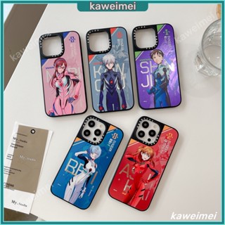 เคสโทรศัพท์มือถือแบบกระจก ลาย Ayanami Rei Ikari Shinji Asuka Langley Soryu Mari Illustrious Makinami Kaworu Nagisa สําหรับ iPhone 14 13 12 Pro Max
