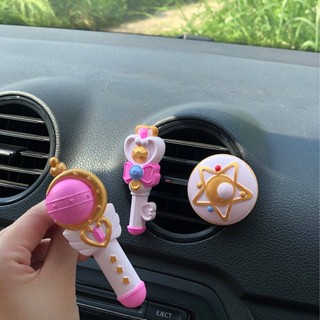 INS Car Vent Aromatherapy Gypsum Perfume Sailor Moon Magic Wand Car Decoration Air Conditioning Vent Ornaments OCqQ