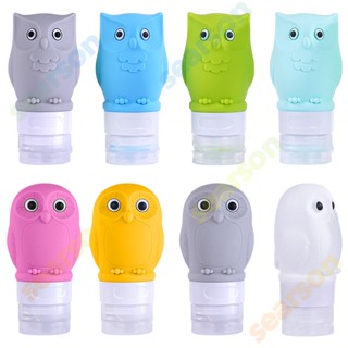 Owl Moisture Bottles Bottle Bottles Cute Cartoon Set Shampoo Storage Travel Silicone Travel Bottle 【searson】 【searson】