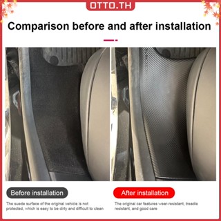 ✾ออตโต้✤【คุณภาพสูง】แผ่นป้องกันขอบประตูหลัง สําหรับ Tesla Model Y Cover Guards Threshold Bumper Strip Fit Original Car Anti Kick Pads ABS Modely