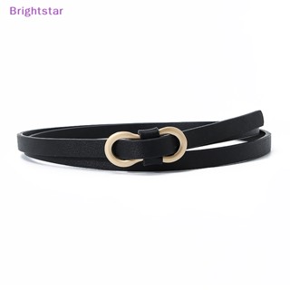 Brightstar เข็มขัดหนัง Pu นิ่ม ปรับขนาดได้ แฟชั่นฤดูร้อน สําหรับผู้หญิง ใส่กับชุดเดรส กางเกงยีน