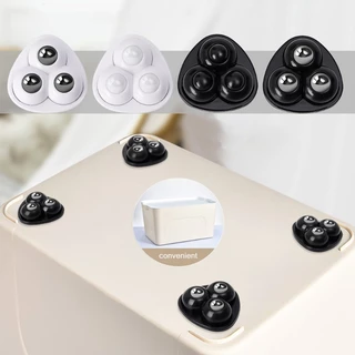ล้อสแตนเลส ขนาดเล็ก 360 องศา° ลูกล้อหมุน มีกาวในตัว สําหรับเคลื่อนย้ายเฟอร์นิเจอร์ ถังขยะ