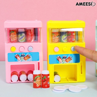 Ameesi เครื่องหยอดเหรียญจําลอง พร้อมเครื่องดื่ม ของเล่นเพื่อการศึกษา สําหรับเด็ก