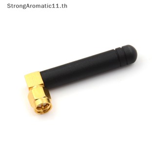 Strongaromatic เสาอากาศ 433MHz gsm gprs 90° วิทยุแฮม SMA ตัวผู้ มุมขวา 5 ซม.