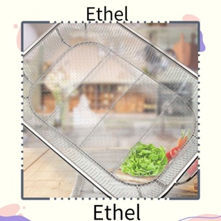 Ethel1 ตะแกรงย่างบาร์บีคิว สเตนเลส ขนาดใหญ่ อุปกรณ์เสริม สําหรับย่างบาร์บีคิว