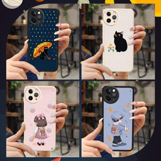 youth Silica gel Phone Case For iphone 11 Pro cute Cartoon texture protective Dirt-resistant soft shell Waterproof simple