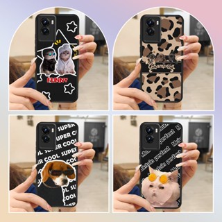 luxurious couple Phone Case For VIVO Y55S 5G Anti-knock leather texture Phone lens protection Cartoon Silica gel soft shell