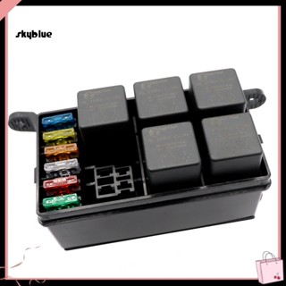 [Sy] กล่องฟิวส์รีเลย์ 12V 6 ทาง อุปกรณ์เสริม สําหรับรถยนต์