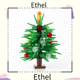 Ethel1 บล็อกตัวต่อ รูปต้นคริสต์มาส ขนาดเล็ก DIY