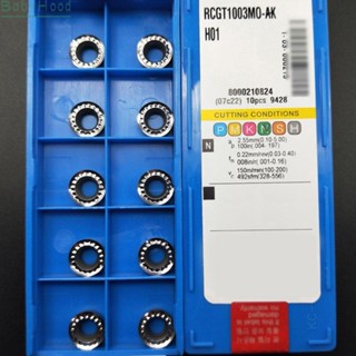 【Big Discounts】10pcs CNC Inserts Lathe Blade For Aluminum Copper RCGT1003M0-AK H01 RCGT1003MO#BBHOOD