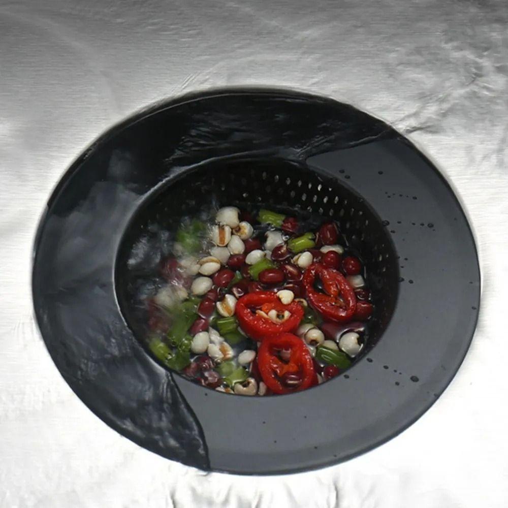 Orienttk ตะแกรงกรองท่อระบายน้ํา สเตนเลส สีดํา ทนทาน สําหรับอ่างล้างจาน ทําความสะอาดเส้นผม ห้องครัว ห้องน้ํา - รูปที่ 5