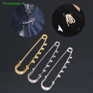 Peacellow หมุดเชื่อมต่อเข็มกลัด 5 รู ปลอดภัย DIY สําหรับเย็บผ้า งานฝีมือ 5 ชิ้น