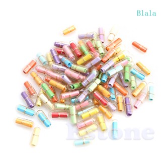 Blala ขวดแคปซูลข้อความ รูปหัวใจน่ารัก สีใส 100 ชิ้น