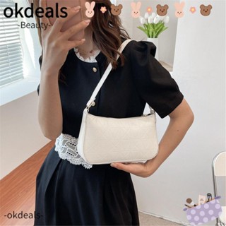 Okdeals กระเป๋าสะพายไหล่ สะพายข้าง หนัง PU แฟชั่น