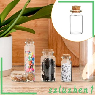 [Szluzhen1] ขวดแก้ว พร้อมจุกไม้คอร์ก อุปกรณ์เสริม สําหรับตกแต่งบ้าน ห้องอาบน้ําเด็ก